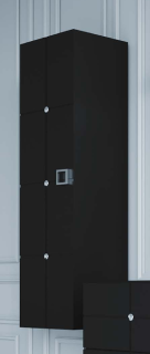 Пенал Armadi Art Vallessi Avangarde Piazza 120см чёрный/хром 844-BCR